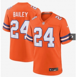 Men Nike Denver Broncos #24 Champ Bailey Orange F U S E Stitch NFL Jersey