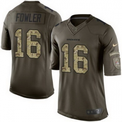 Nike Broncos #16 Bennie Fowler Green Mens Stitched NFL Limited Salute To Service Jersey