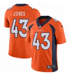 Nike Broncos 43 Joe Jones Orange Team Color Men Stitched NFL Vapor Untouchable Limited Jersey