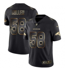 Nike Broncos 58 Von Miller Black Gold Vapor Untouchable Limited Jersey