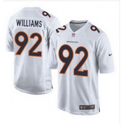 Nike Broncos #92 Sylvester Williams White Mens Stitched NFL Game Event Jersey