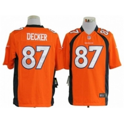 Nike Denver Broncos 87 Eric Decker Orange Game NFL Jersey