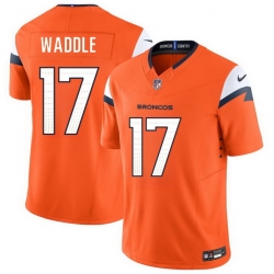 Youth Denver Broncos  17 Jaylen Waddle Orange 2026 F U S E  Vapor Limited Stitched Football Jersey