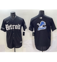 Men Detroit Lions Team Big Logo Black 27Motor Gothic Edition 27 Vapor Premier Limited Stitched Jersey Men Detroit Lions Team Big Logo Black 27Motor Gothic Edition 27 Vapor Premier Limited Stitched Jersey