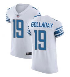 Nike Lions #19 Kenny Golladay White Mens Stitched NFL Vapor Untouchable Elite Jersey