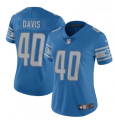 Womens Nike Detroit Lions 40 Jarrad Davis Elite Light Blue Team Color NFL Jersey