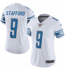 Womens Nike Detroit Lions 9 Matthew Stafford Limited White Vapor Untouchable NFL Jersey