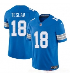 Youth Detroit Lions 18 Isaac TeSlaa Blue 2025 Draft F U S E  Vapor Limited Stitched Jersey
