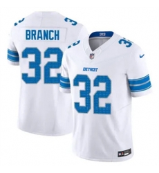 Youth Detroit Lions 32 Brian Branch White 2023 F U S E Vapor Untouchable Limited Stitched Jersey