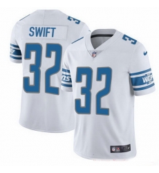 Youth Nike Lions 32 D'Andre Swift White Stitched NFL Vapor Untouchable Limited Jersey