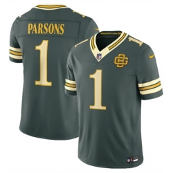 Men Green Bay Packers  1 Micah Parsons Dark Green 2026 F U S E  Rivalries Collection Limited Stitched Football Jersey