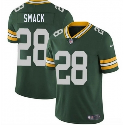 Men Green Bay Packers  28 Trey Smack Green 2026 Draft Vapor Untouchable Limited Stitched Football Jersey