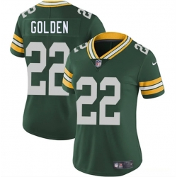 Women Green Bay Packers 22 Matthew Golden Green 2025 Draft Vapor Untouchable Limited Stitched Football Jersey