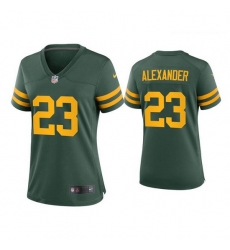 Women Green Bay Packers 23 Jaire Alexander Alternate Game Green Jersey