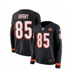 Womens Nike Cincinnati Bengals 85 Tyler Eifert Limited Black Therma Long Sleeve NFL Jersey