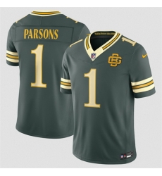 Youth Green Bay Packers   1 Micah Parsons Dark Green 2026 Rivalries Collection Limited Stitched Jersey