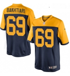 Youth Nike Green Bay Packers 69 David Bakhtiari Limited Navy Blue Alternate NFL Jersey