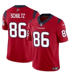 Men Houston Texans 86 Dalton Schultz Red 2023 F U S E Vapor Untouchable Stitched Football Jersey