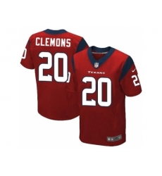 Nike Houston Texans 20 Chris Clemons Red Elite NFL Jersey