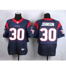 nike nfl jerseys houston texans 30 johnson blue[Elite]