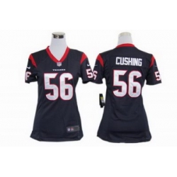 Women Nike Houston Texans #56 Brian Cushing Blue Jerseys