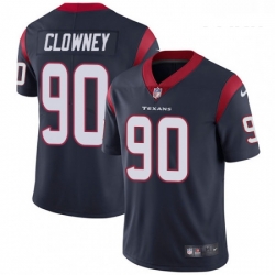 Youth Nike Houston Texans 90 Jadeveon Clowney Elite Navy Blue Team Color NFL Jersey