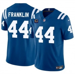 Men Indianapolis Colts 44 Zaire Franklin Blue 2024 F U S E  With 4 Star C Patch Vapor Limited Stitched Football Jersey