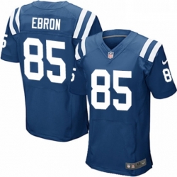 Men Nike Indianapolis Colts 85 Eric Ebron Elite Royal Blue Team Color NFL Jersey