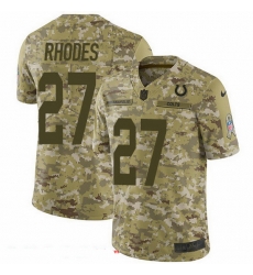 Nike Colts 27 Xavier Rhodes Camo Men Stitched NFL Limited 2018 Salute To Service Jersey