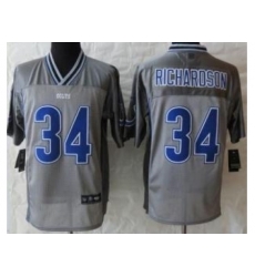 Nike Indianapolis Colts 34 Trent Richardson Grey Elite Vapor NFL Jersey