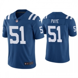 Youth Indianapolis Colts 51 Kwity Paye Blue Vapor Untouchable Limited Stitched Football Jersey 