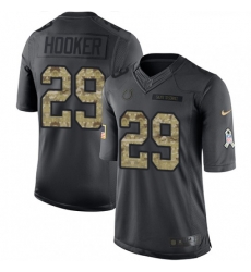 Youth Nike Indianapolis Colts 29 Malik Hooker Limited Black 2016 Salute to Service NFL Jersey