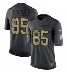 Youth Nike Indianapolis Colts 85 Eric Ebron Limited Black 2016 Salute to Service NFL Jersey