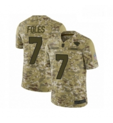 Men Jacksonville Jaguars 7 Nick Foles Limited Camo 2018 Salute to Service Football Jersey