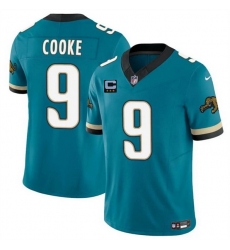Men Jacksonville Jaguars 9 Logan Cooke Teal 2025 F U S E With 3 Star C Patch Prowler Throwback Vapor Limited Stitched Football Jersey Men Jacksonville Jaguars 9 Logan Cooke Teal 2025 F U S E With 3 Star C Patch Prowler Throwback Vapor Limited Stitched Football Jersey