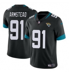 Men Jacksonville Jaguars 91 Arik Armstead Black Vapor Untouchable Limited Stitched Jersey