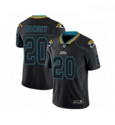 Men Nike Jacksonville Jaguars 20 Jalen Ramsey Limited Lights Out Black Rush NFL Jersey