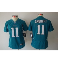 Women Nike Jacksonville Jaguars 11# Blaine Gabbert Green(Women Limited Jerseys)