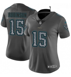 Womens Nike Jacksonville Jaguars 15 Allen Robinson Gray Static Vapor Untouchable Limited NFL Jersey