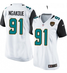 Womens Nike Jacksonville Jaguars 91 Yannick Ngakoue Game White NFL Jersey