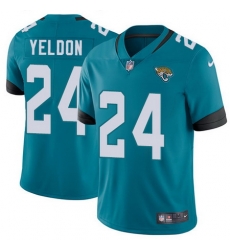 Nike Jaguars #24 T J  Yeldon Teal Green Team Color Youth Stitched NFL Vapor Untouchable Limited Jersey