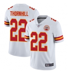 Chiefs 22 Juan Thornhill White Men Stitched Football Vapor Untouchable Limited Jersey