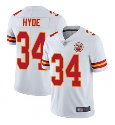 Chiefs 34 Carlos Hyde White Vapor Untouchable Limited Jersey