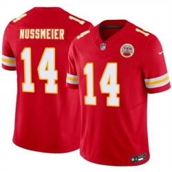 Men Kansas City Chiefs  14 Garrett Nussmeier Red 2026 Draft F U S E  Vapor Untouchable Limited Stitched Football Jersey