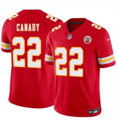 Men Kansas City Chiefs  22 Jadon Canady Red 2026 Draft F U S E  Vapor Untouchable Limited Stitched Football Jersey