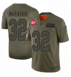 Men Kansas City Chiefs 32 Tyrann Mathieu Limited Camo 2019 Salute to Service Football Jersey