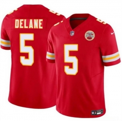 Men Kansas City Chiefs  5 Mansoor Delane Red 2026 Draft F U S E  Vapor Untouchable Limited Stitched Football Jersey