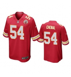 Men Kansas City Chiefs 54 Leo Chenal Red Stitched Football Jersey