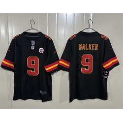 Men Kansas City Chiefs  9 Kenneth Walker III Black 2026 Vapor Untouchable Limited Stitched Football Jersey