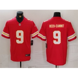 Men Kansas City Chiefs 9 Louis Rees Zammit Red Vapor Untouchable Limited Stitched Jersey